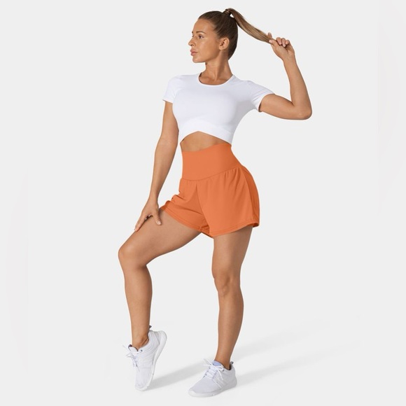 HALARA Women's Athletic Shorts - Orange - Picture 3 of 8